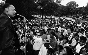 Civil Rights Prints: Dr. Martin Luther King Jr. Speaking in Rockefeller Park