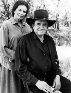 DR. QUINN, MEDICINE WOMAN, from left: June Carter Cash, Johnny Cash, Thanksgiving, season 3, ep. 10, aired 11/19/1994, 1993-1998