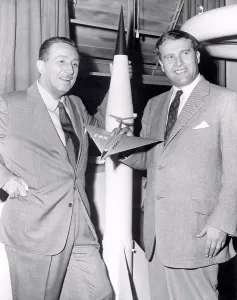Disney Prints: Dr. Werhner von Braun with Walt Disney