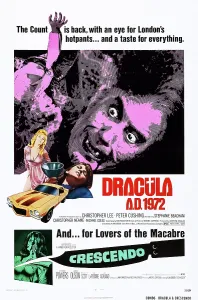 Hammer Horror Prints: DRACULA A.D. 1972, (on double bill poster with CRESCENDO)