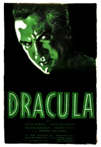 Lmpz Prints: DRACULA, Bela Lugosi as Dracula on 1938 rerelease poster art, 1931