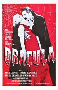 Classical Literature Prints: DRACULA, from left: Frances Dade, Bela Lugosi on a re-release poster, 1931