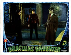 Coat Prints: DRACULA'S DAUGHTER, from left, Gloria Holden, Irving Pichel, Otto Kruger, 1936