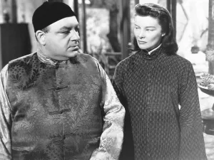 Tamiroff Prints: DRAGON SEED, from left, Akim Tamiroff, Katharine Hepburn, 1944