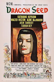 Images Dated 25th June 2014: DRAGON SEED, US poster art, Katharine Hepburn, 1944
