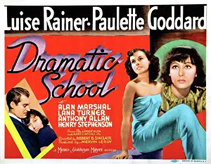 July Prints: DRAMATIC SCHOOL, US lobbycard, from left: Alan Marshal