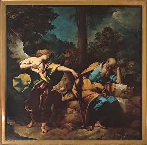 Square Image Prints: The Dream of Elijah, by Pier Francesco Mazzucchelli known as Morazzone