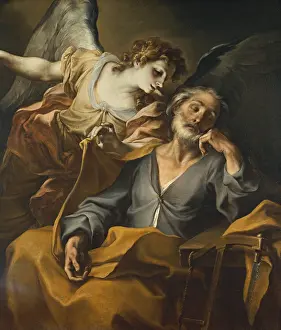 Sweetness Prints: The dream of Saint Joseph, by Stefano Maria Legnani also known as Legnanino