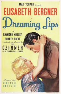 Elisabeth Prints: DREAMING LIPS, US poster art, from left: Elisabeth Bergner, Raymond Massey, 1937