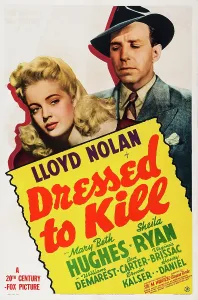 Mary Beth Prints: DRESSED TO KILL, US poster, from left: Mary Beth Hughes