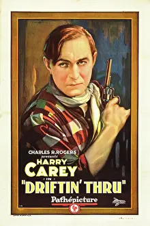 Plaid Shirt Prints: DRIFTIN THRU, Harry Carey, 1926