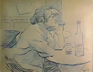Thoughtful Prints: The Drinker or an Hangover (Buveur Femme)