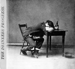 Alcoholic Prints: The drinker's progress: He is cleaned out'