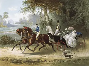 Transportations Prints: The Drive (La promenade), illustration by E