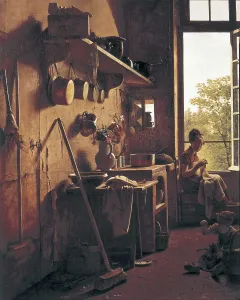 Academical Prints: DRLLING, Martin (1752-1817). Interior of a kitchen