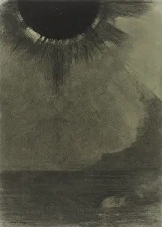 Ocean Prints: The Drowned, by Odilon Redon, 1887 French paper