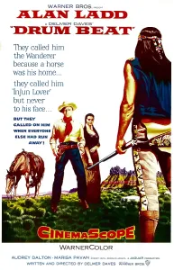 Mountain Prints: DRUM BEAT, US poster, center from left: Audrey Dalton, Alan Ladd, 1954