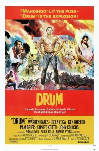 Embracing Prints: DRUM, US Poster, from left: Warren Oates, Pam Grier, Ken Norton (hands on hips), 1976