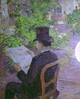 Rest Prints: Dsir Dihau Reading a Newspaper in the Garden (Dsir Dihau)