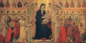 Siena Prints: Duccio di Buoninsegna, Military Parade at Campo di Marte