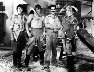 Scissors Prints: DUCK SOUP, Chico Marx, Zeppo Marx, Groucho Marx, Harpo, 1933