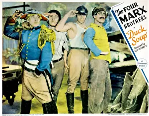 Chico Prints: DUCK SOUP, from left: Harpo Marx, Chico Marx, Zeppo Marx, Groucho Marx, 1933