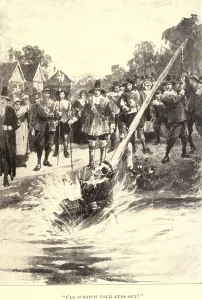 Punishment Prints: The Ducking Stool originated in medieval Europe and colonial North America