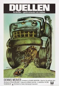 Wheels Prints: DUEL, (aka DUELLEN), Swedish poster, 1971