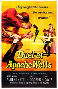 Cooper Prints: DUEL AT APACHE WELLS, US poster