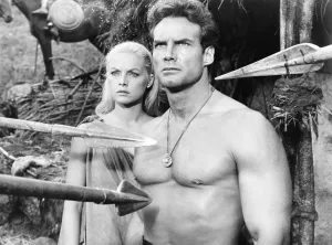 Reeves Prints: DUEL OF THE TITANS, (aka ROMOLO E REMO), from left: Virna Lisi, Steve Reeves, 1961