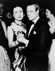 Married Couples Prints: The Duke and Duchess of Windsor at the assembly ball in the Hotel Sherry-Netherland. 1950