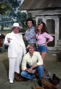 White Suit Prints: THE DUKES OF HAZZARD, from left