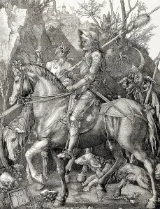 Mortality Prints: DURER, Albrecht (1471-1528). Knight