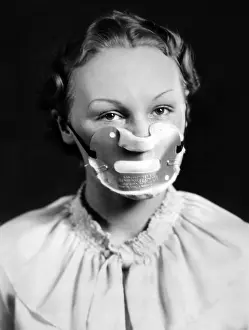 Breathing Prints: Dust mask developed for workers. 1935. (CSU_ALPHA_1590) CSU Archives/Everett Collection