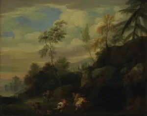 Frontal Prints: Dwarfs on the hunt for a wild boar