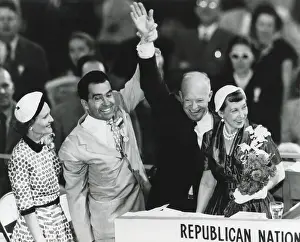Chicago Prints: Dwight Eisenhower and Richard Nixon after nomination for President and Vice President