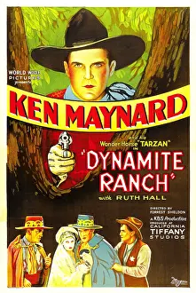 Pointing Gun Prints: DYNAMITE RANCH, top: Ken Maynard, 1932