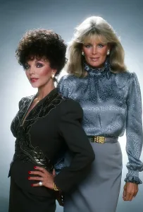 1980s Prints: DYNASTY, from left: Joan Collins, Linda Evans, (1982), 1981-89