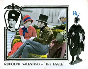 Sideburns Prints: THE EAGLE, lobbycard, from left: Vilma Banky, Rudolph Valentino, 1925