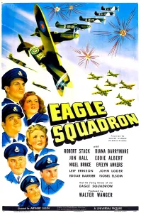 Evelyn Prints: EAGLE SQUADRON, US poster, from top left clockwise: Robert Stack