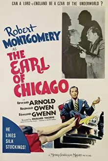Arnold Prints: THE EARL OF CHICAGO, Robert Montgomery, Edward Arnold, (inset, right), 1940