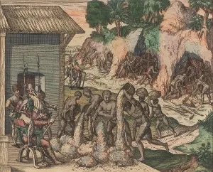 16th Century Prints: In one of the earliest depictions of African Slavery in the New World
