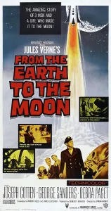 Rocket Ship Prints: FROM THE EARTH TO THE MOON, US poster