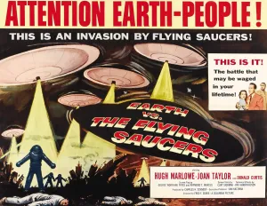 Hugh Prints: EARTH VS. THE FLYING SAUCERS, right: Joan Taylor