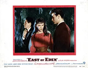 Harris Prints: EAST OF EDEN, from left, James Dean, Julie Harris, Richard Davalos, 1955