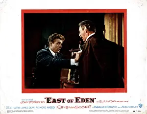 Massey Prints: EAST OF EDEN, from left, James Dean, Raymond Massey, 1955