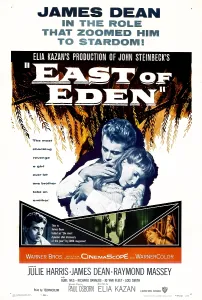 Harris Prints: EAST OF EDEN, U.S. poster art, from left: James Dean, Julie Harris, 1955