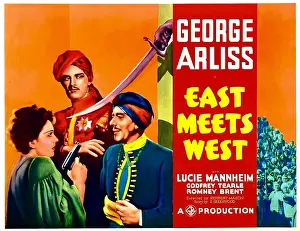 Turban Prints: EAST MEETS WEST, left: Lucie Mannheim, right: George Arliss, 1936