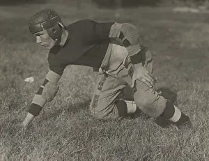 High School Prints: Eastern High School football player in Washington, D.C. ca. 1920-1925. (BSLOC_2015_17_128)