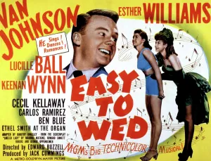 Two Piece Swimsuit Prints: EASY TO WED, Van Johnson, Esther Williams, Lucille Ball, 1946